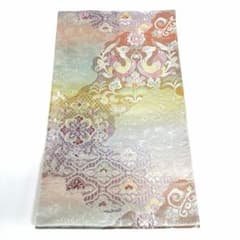 P3899 ○高級 正絹 唐織 六通 袋帯 華文 花文 - メルカリ