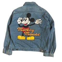 SALEANAHEIM CLUBミッキーマウス希少人気 デニムジャケットGジャン 