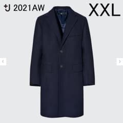 ユニクロ +J 2021AW ウールブレンド チェスターコート XXLのサムネイル