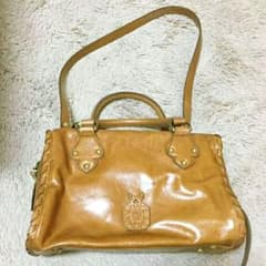 アナスイ*本革レザー2wayバッグ*キャメル*美品のサムネイル