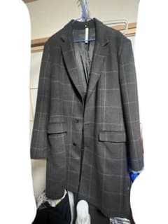 ZARA MAN ザラマン オンブレチェック チェスターコート XL グレー ZARA MAN チェスターコート チェック柄 ダークグレー XL - メルカリ