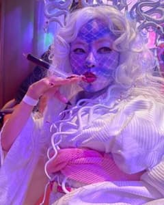ジャパニーズ　　メデューサコスプレ衣装 　白　和装のサムネイル