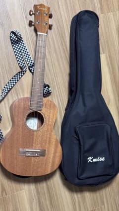 Kmise ウクレレ本体 木目 ストラップ付きのサムネイル
