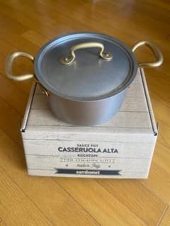 イタリア製●サンボネ ●20cmソースポット両手鍋　ヴィンテージ定価24,200 イタリア製○サンボネ ○20cmソースポット両手鍋 ヴィンテージ定価