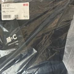 完売・新品】 UNIQLO C プレミアムリネンワイドパンツ XXL NAVY - メルカリ