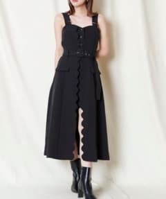 REDYAZEL スカラップオーバースカート付きサロペットのサムネイル