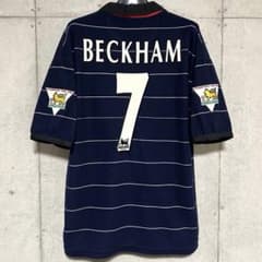 【極美品！】99/00 マンチェスター・U ♯7 ベッカム【Mサイズ】パイル地 極美品！】99/00 マンチェスター・U ♯7 ベッカム【Mサイズ】パイル地