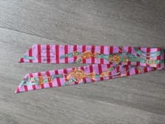 エルメスHERMESツイリー ストライプデザイン スカーフ ピンクのサムネイル