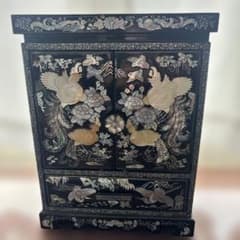 希少】螺鈿細工 アンティーク ミニ箪笥 ジュエリーボックス 小物入れ