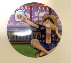 USJ ユニバ ワンピースコラボフード特典 うちわ ルフィのサムネイル