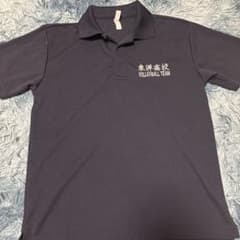 希少品 東洋高校 バレー Tシャツ ポロシャツ ネイビー 練習着 Mサイズ