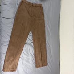 BACK NUMBER ワイドとスラックスの間みたいなパンツ 淡い茶色