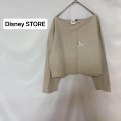 ☆ディズニーストア　長袖　カットソー　リネン　Sベージュ　トップス　ミニー