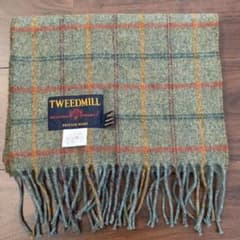【TWEEDMILL ツイードミル】マフラー チェック ストールのサムネイル