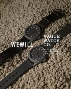 VAGUE WATCH CO. WEWILL ブラック腕時計 - メルカリ