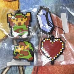 ゼルダの伝説 ドット絵 ラバーストラップ 4種セットのサムネイル