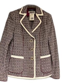 Salvatore Ferragamo ツイード セットアップ　上着定価19万円のサムネイル