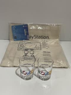 PlayStation 유리 2 개 & 토트 백 3 점 세트