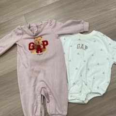 BabyGAP クマ刺繍ロンパース 6-12ヶ月　70センチのサムネイル