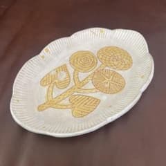 鹿児島睦 黄色 フリルプレート 花 皿 オーバル - メルカリ