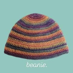 ハンドメイド ビーニー クロシェハット クラッシャーハットのサムネイル