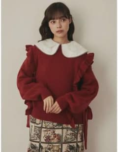 【新品・未使用】merry jenny サイドリボン　ニットのサムネイル
