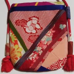 手作りパッチワークポシェットのサムネイル