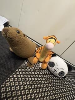 ぬいぐるみセット（オタマジャクシ・ティガー・パンダ）のサムネイル