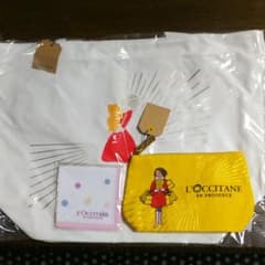 ロクシタンキャンバスバック＆ポーチ＆ハンカチ三点セットのサムネイル