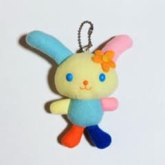 サンリオ ウサハナ 2003年 ぬいぐるみ キーホルダー 平成レトロ ⑤