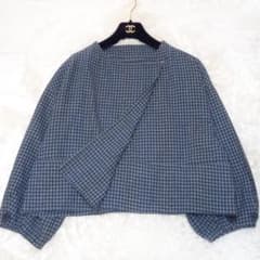 近年✨美品 センソユニコ イオコムイオ ノーカラーコットンジャケット 