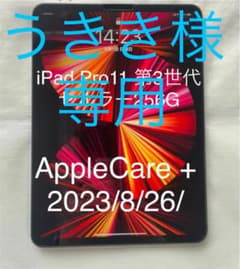 美品 iPad pro11（第3世代）WiFi +セルラーモデル  256Gのサムネイル