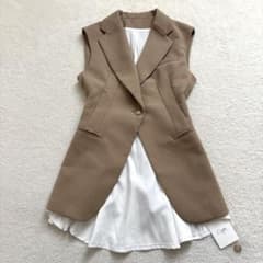 新品】Cygne シーニュ エンビジレ vivien ロングジレ ベスト - メルカリ