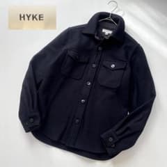 HYKE CPOジャケット シャツ メルトン ウール アンカーボタン S 紺 m66938485609_1.jpg?1768295386