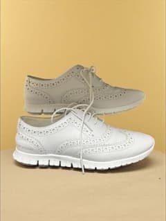 【美品】COLE HAAN ZEROGRAND WING OX ホワイト23cmのサムネイル