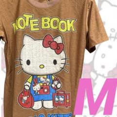 ハローキティ Tシャツ ブラウン キティ 茶色 サンリオ プリント Mサイズのサムネイル