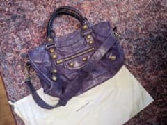 激レア☆最終価格Balenciagaパープル BIGスタッズジャイアントゴールド Balenciagaパープル BIGスタッズジャイアントシティゴールドcity