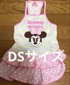 犬服★Disney×クリエイティブヨーコラボ　ミニーフリルワンピースピンクDSのサムネイル