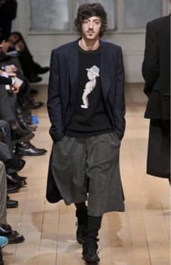 【アーカイブ・希少】yohji yamamoto 09aw シルクドットパンツのサムネイル