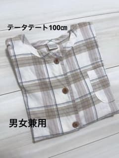 テータテート　チェックシャツ　キッズ　100㎝のサムネイル