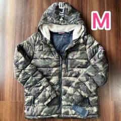 新品】TOMMY HILFIGER ダウンジャケット 迷彩 カモ メンズM - メルカリ