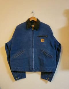 超超レアデル Carhartt BLUE デトロイトジャケット USA - メルカリ