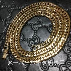 18金 6面 ダブル 80g 喜平ネックレス 60cmのサムネイル