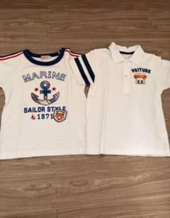よ*こ様 K9103 ミキハウス Tシャツ ポロシャツ 他 4点セット 110サ ミキハウス マリンスタイル Tシャツとポロシャツセット - メルカリ