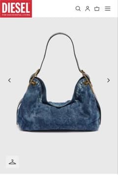 DIESEL D-Line Denim Hobo Bag デニム ホーボーバッグのサムネイル