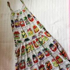 お値下げしました！エプロン ワンピ   膝下丈♬のサムネイル