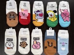 BT21 Character Socks (Set of 10)