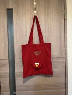 SESAME STREET エルモ 赤 トートバッグ コーデュロイのサムネイル