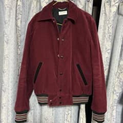 SAINT LAURENT バーガンディ コーデュロイテディジャケットのサムネイル