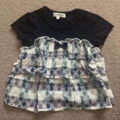 子ども Tシャツ 3can4on 90cm ネイビーのサムネイル